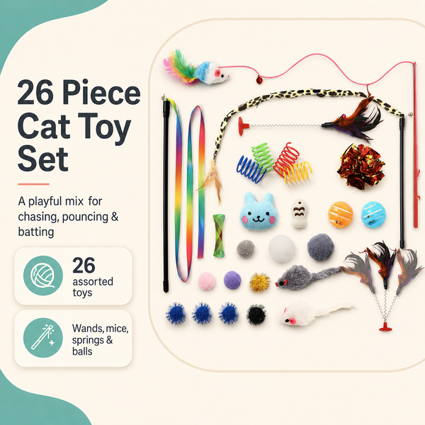 26 Piece Cat Toy Set