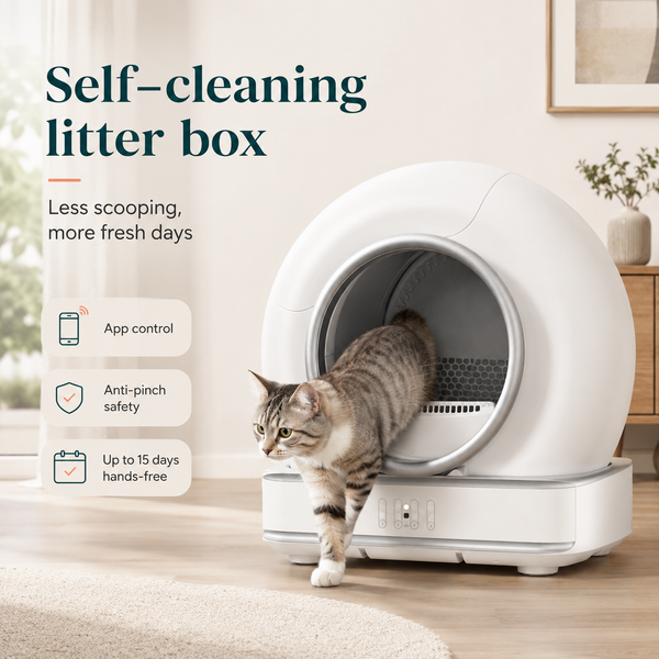 Self-Cleaning Cat Litter Box